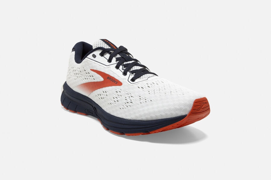 Brooks Anthem 3 Road Running Shoes Mens - White/Red - DVKWI-7163